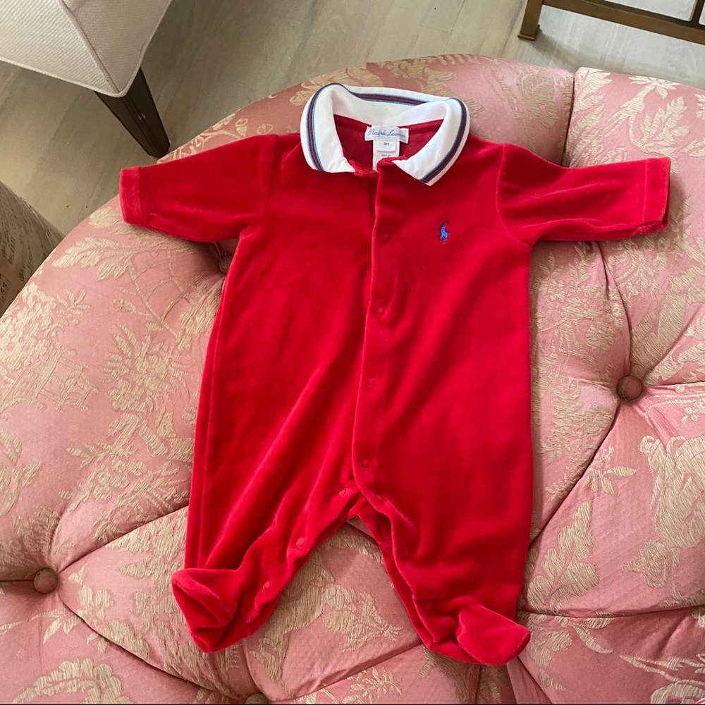 Ralph Lauren Velour Romper